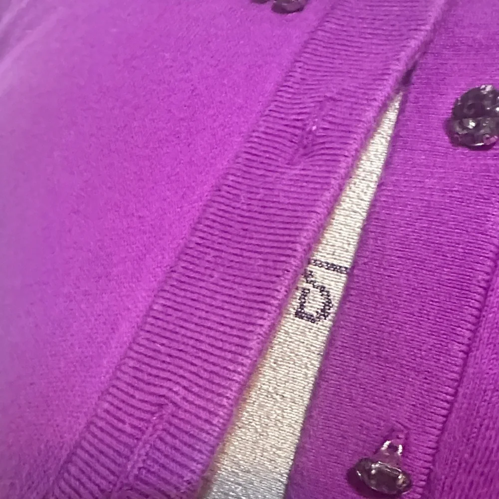 Purple‎ Pink Cardigan with Embellished Bling Collar